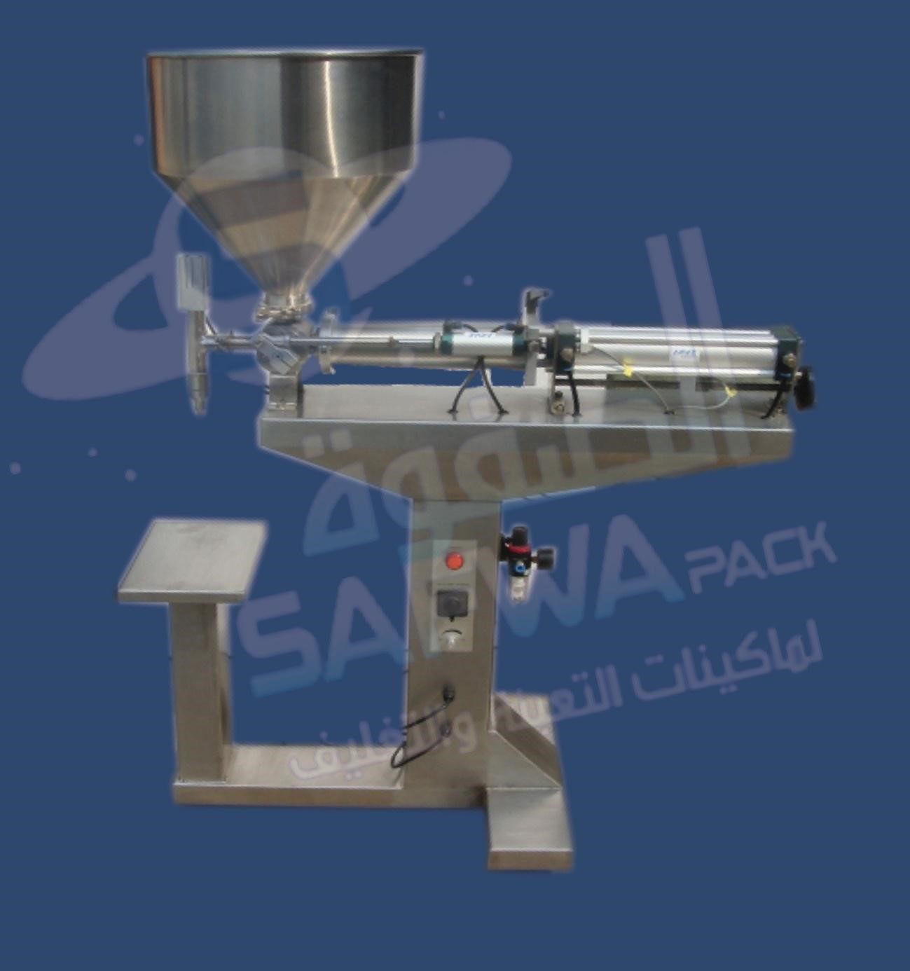 Viscous liquid filling machine (1 nozzle)