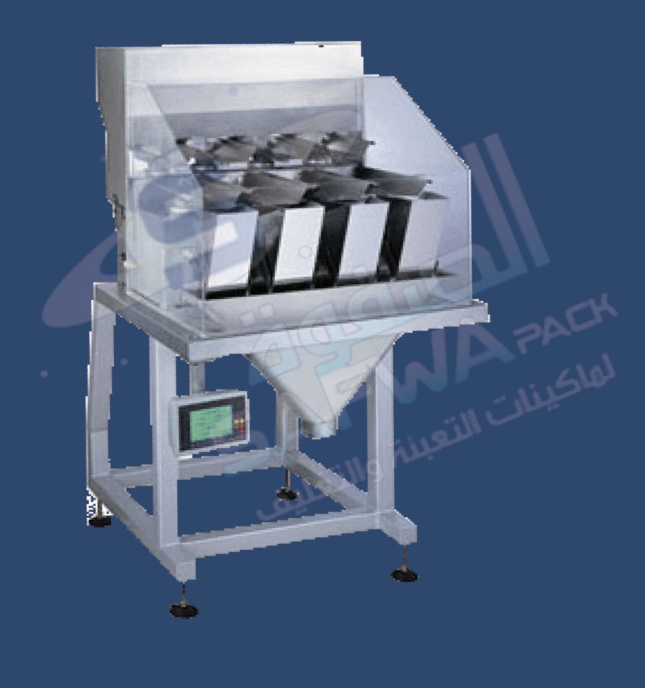 Semi-automatic weighing filling machine (4 weighing heads)