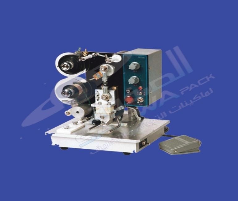 Semi-automatic fingerprint date printing (coding) machine