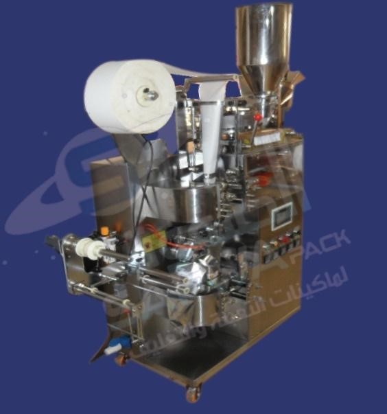 Filling tea bags into envelopes at a rate of 25 to 35 bags per minute